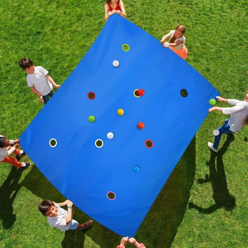 Party Games Kids And Adults - 1PC Team Building Cooperative Hole Tarp