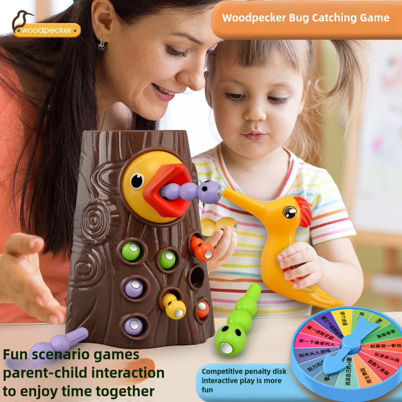 Woodpecker Feeding Game Toy, M - Party Games For 3 People ulasan dan harga
