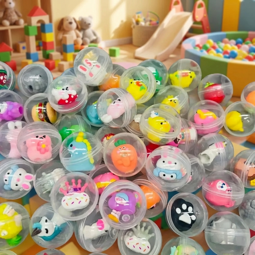 30 Pcs 32mm Transparent Eggshe - Party Games Children ulasan dan harga
