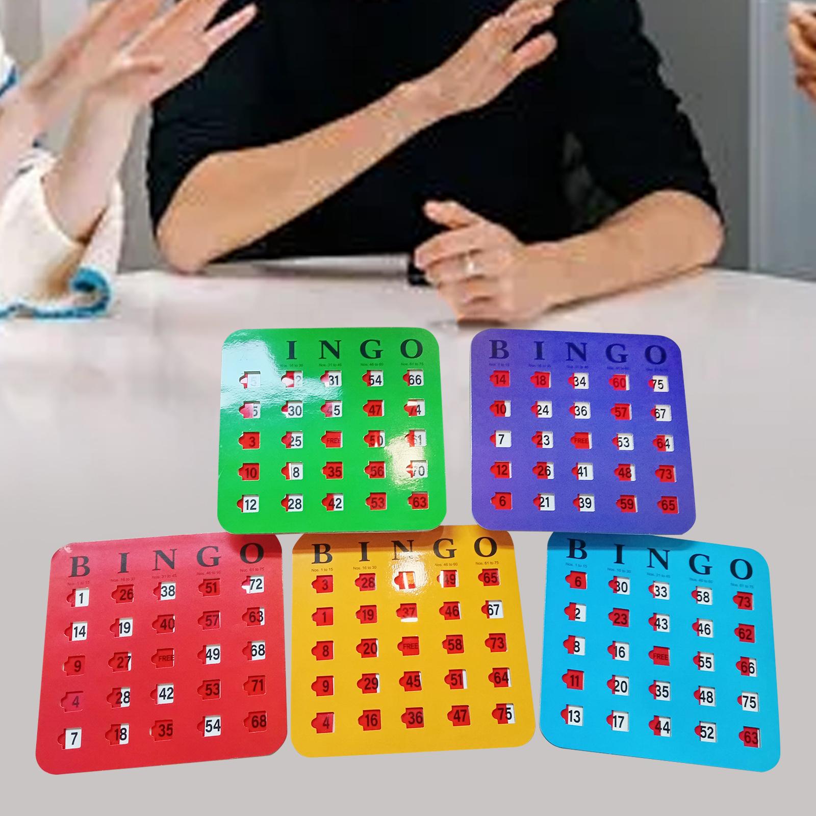 5 Pieces Bingo Game Cards Larg - Party Games For Large Groups ulasan dan harga