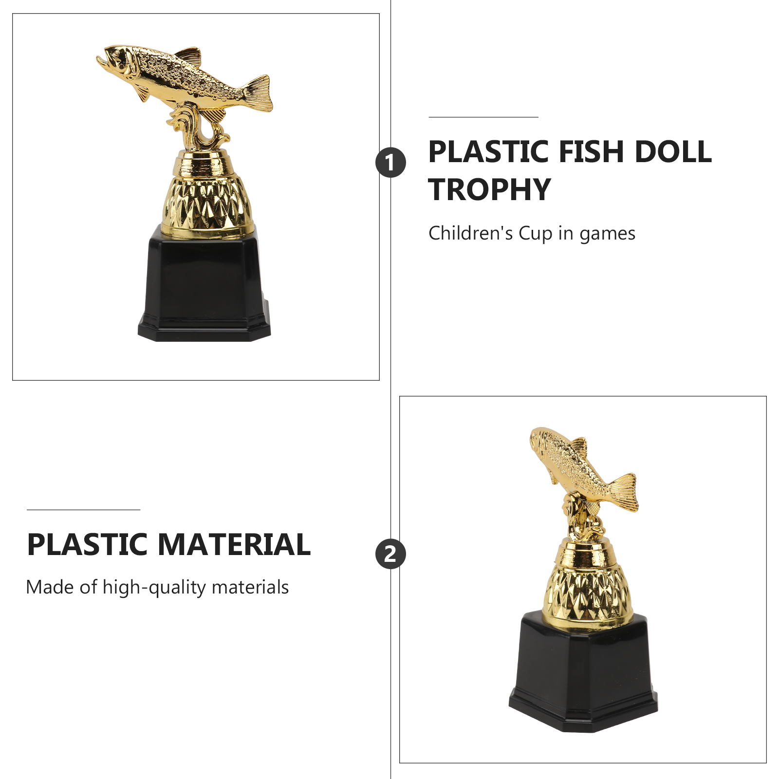 Plastic Fish Trophy Cup Awards - Party Games Using Cups ulasan dan harga