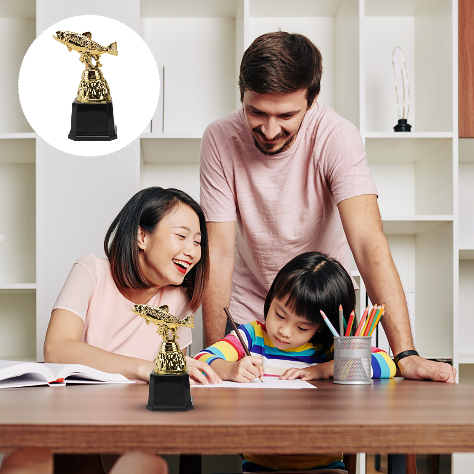 Plastic Fish Trophy Cup Awards - Party Games Using Cups ulasan dan harga