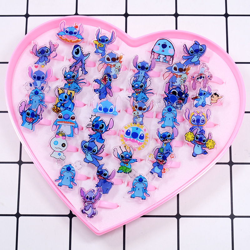 Stitch Acrylic Ring 10/20pcs K - Party Games Children ulasan dan harga