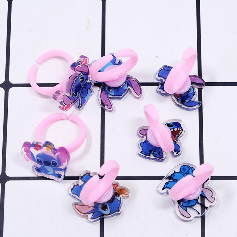 Stitch Acrylic Ring 10/20pcs K - Party Games Children ulasan dan harga