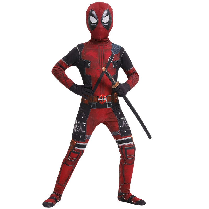 3-12Y Kids Deadpool Costume wi - Party Games Children ulasan dan harga