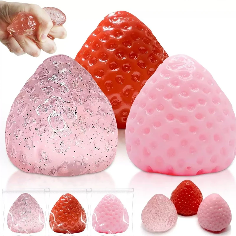 Strawberry Taba Squishy Fidget - Party Games Children ulasan dan harga