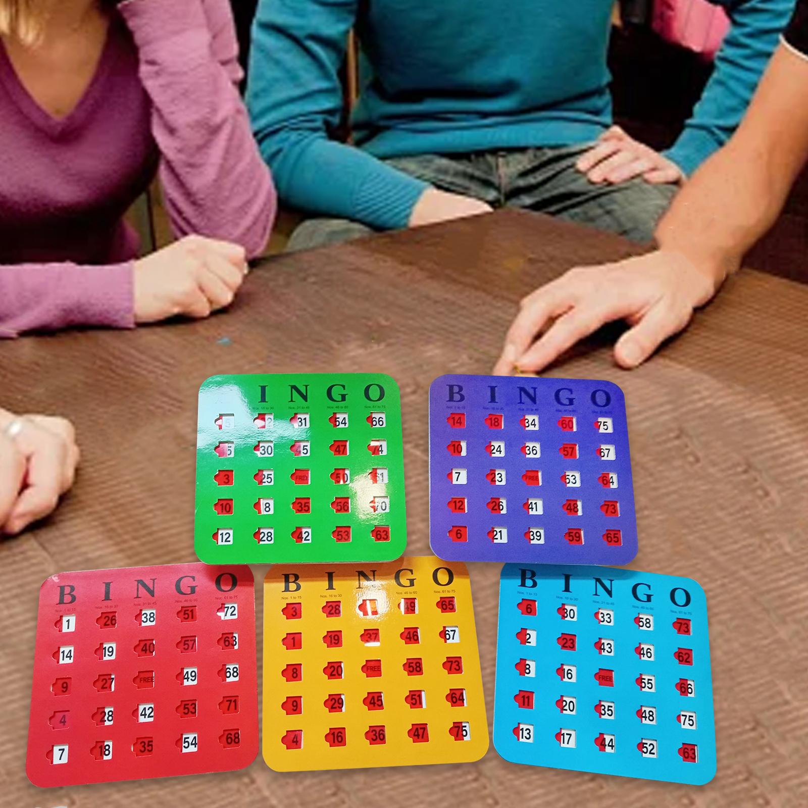5 Pieces Large Print Bingo Car - Party Games For Large Groups ulasan dan harga