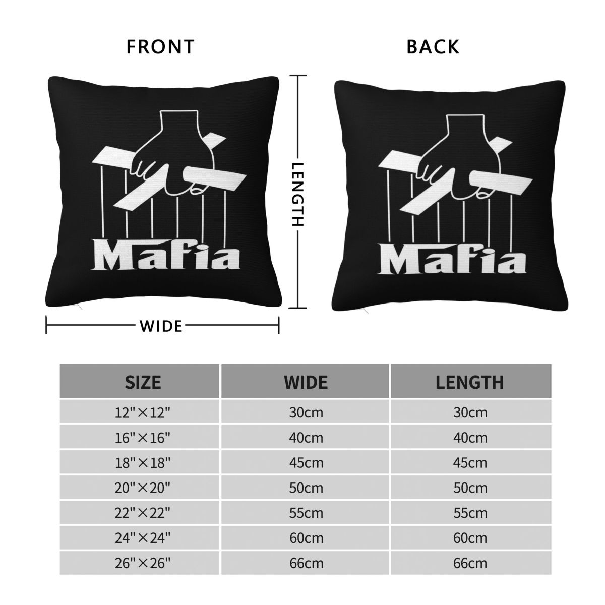 Mafia Party Game Square Pillow - Party Games Mafia ulasan dan harga