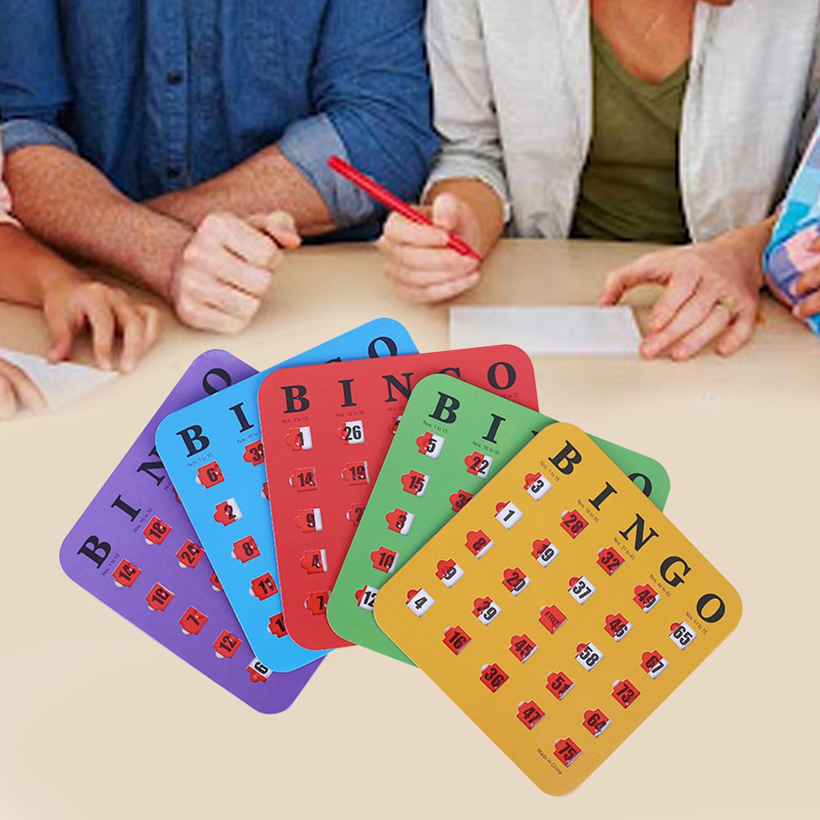 5 Pieces Large Print Bingo Car - Party Games For Large Groups ulasan dan harga