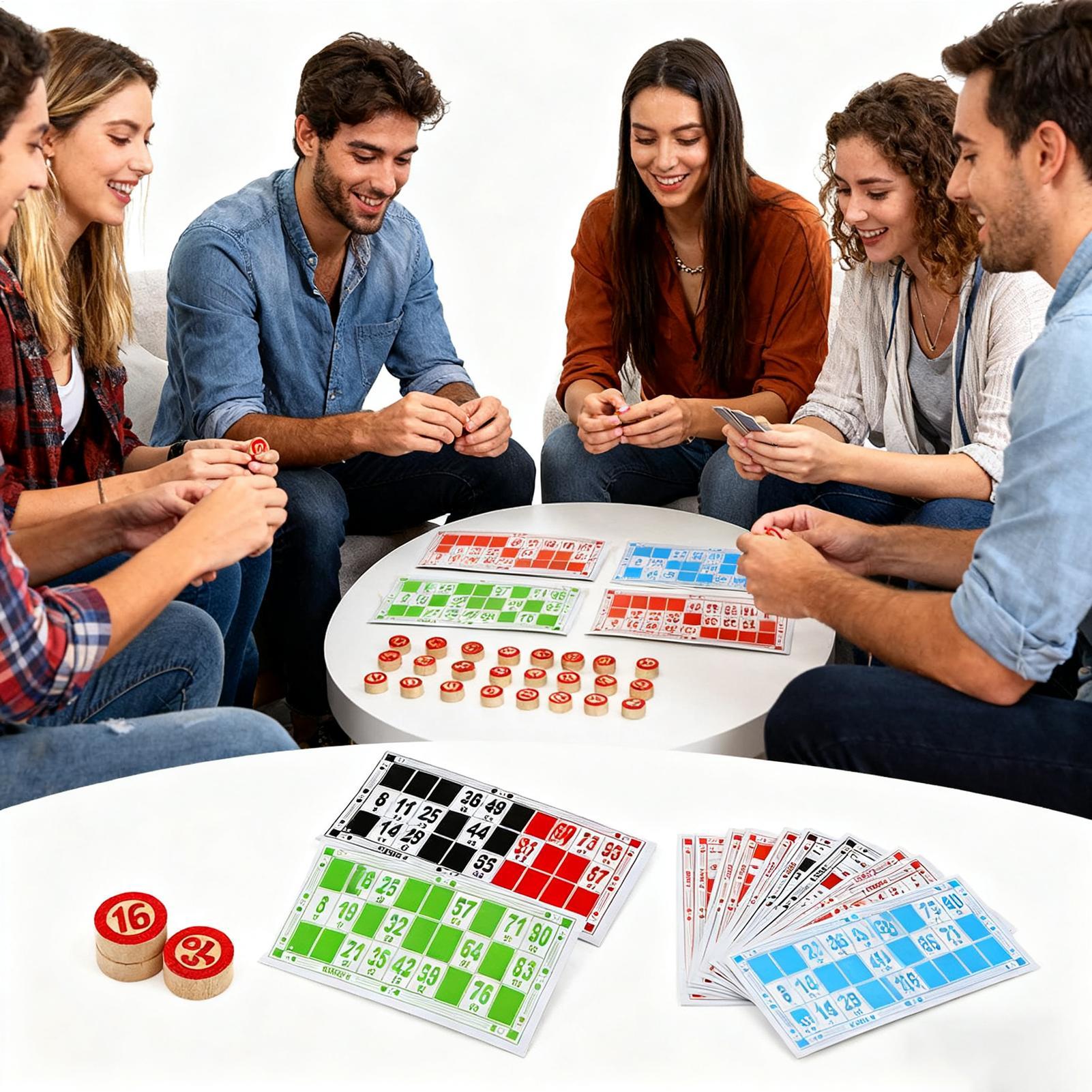 Bingo Card Game Vintage Wooden - Party Games For Large Groups ulasan dan harga