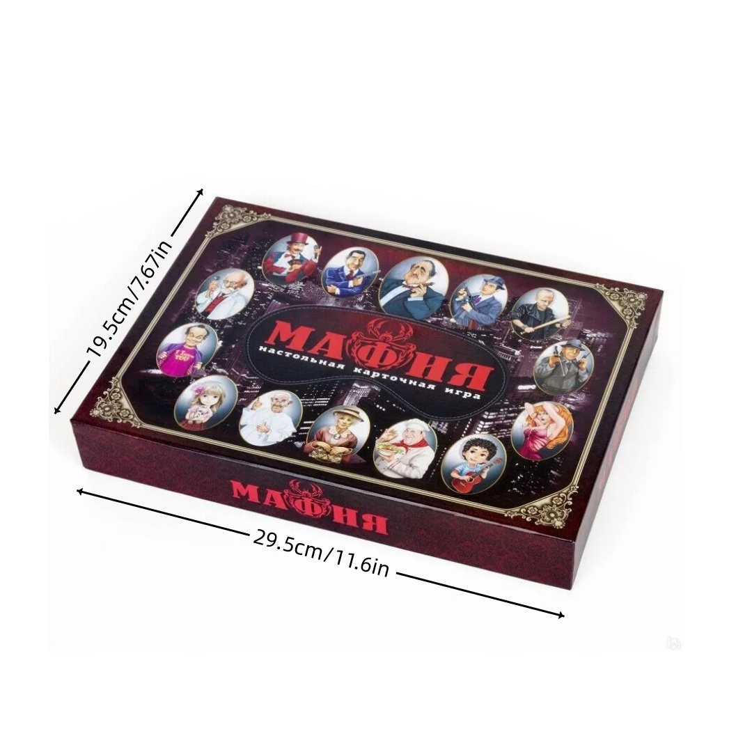 Board Game Mafia, with Masks,  - Party Games Mafia ulasan dan harga